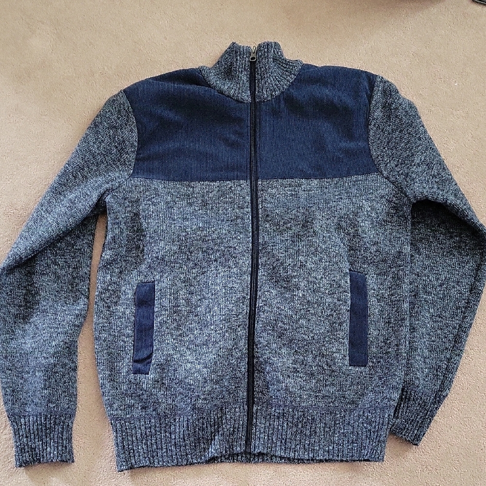 NEW!! Izod Full Zip Lined Sweater